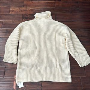 Beige sweater dress, oversized, size medium